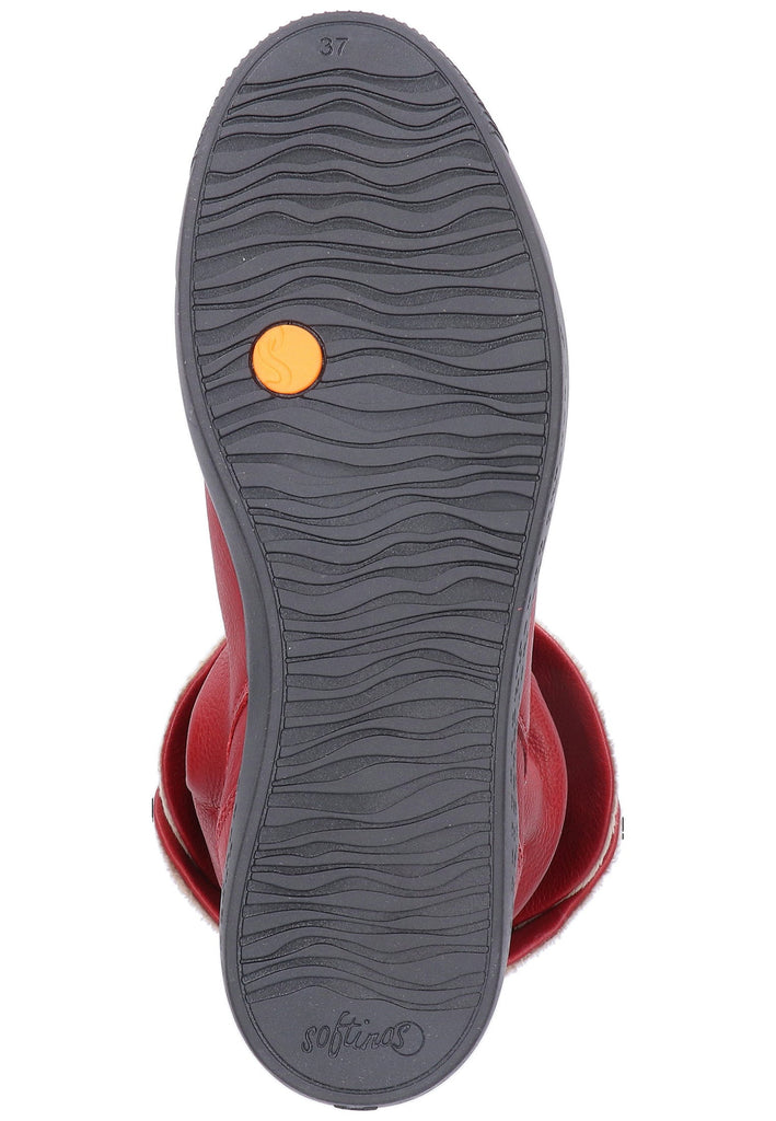 softinos Stiefelette Leder Rot