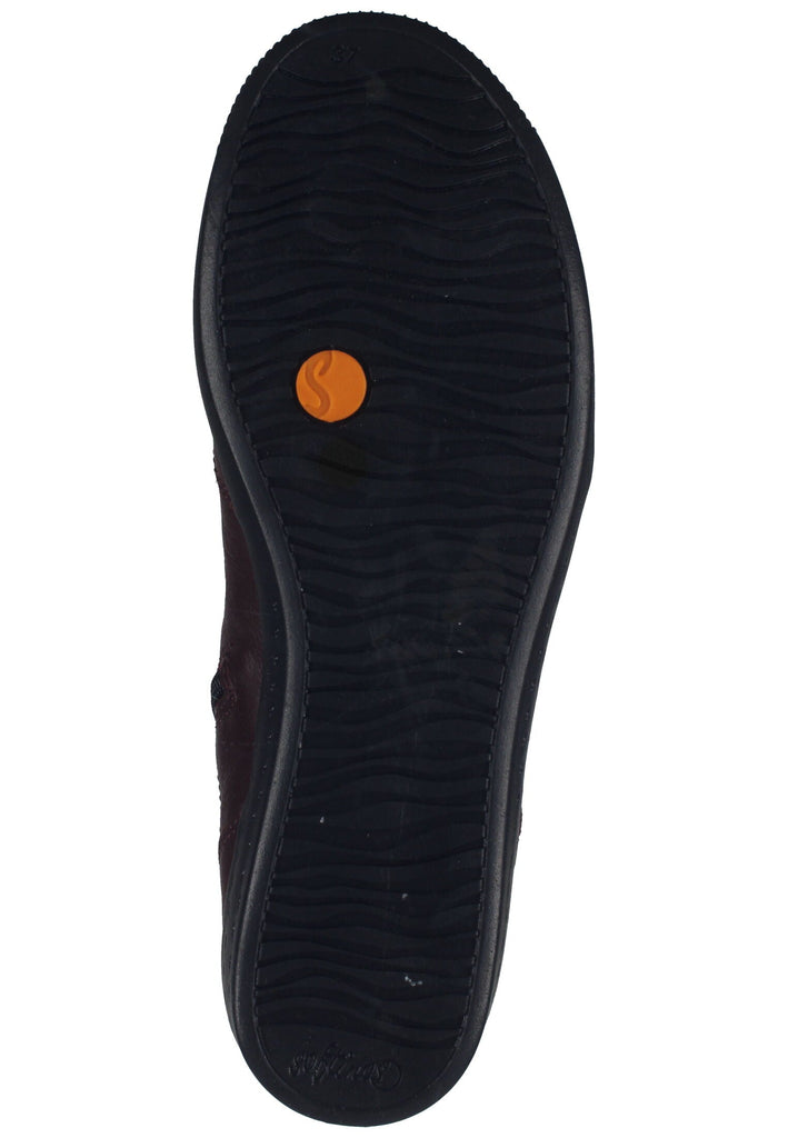 softinos Stiefelette Leder Rot/Schwarz