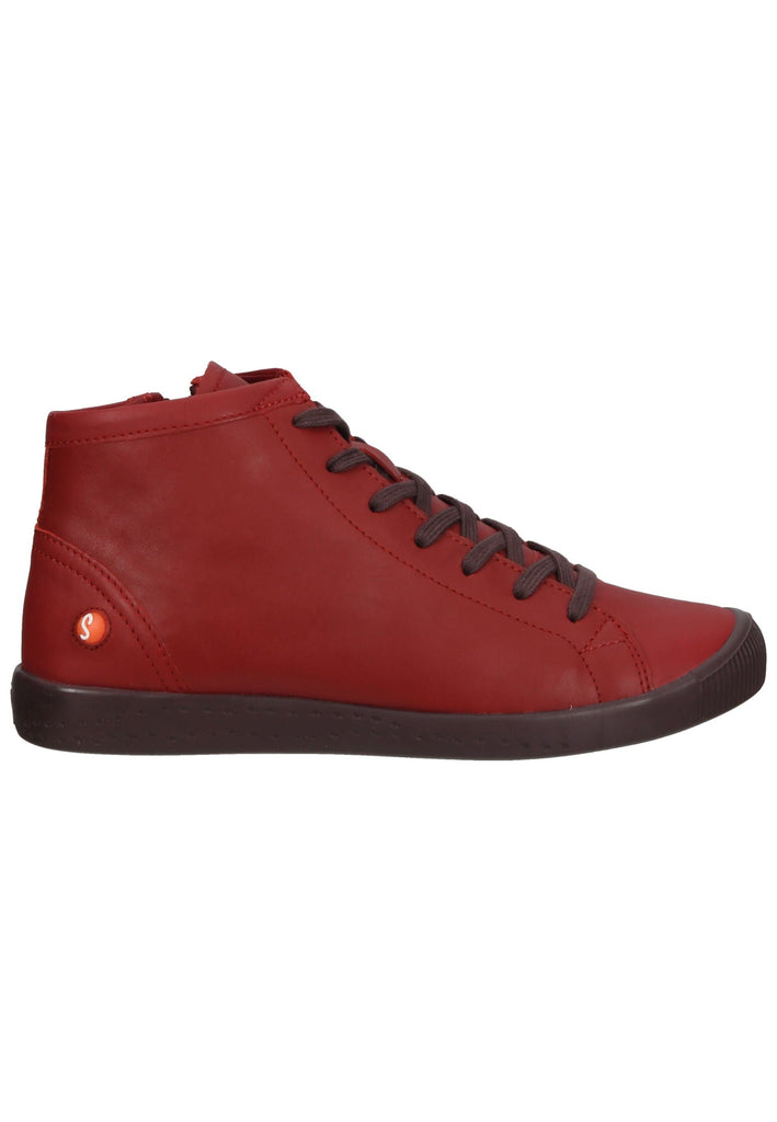softinos Stiefelette Leder Rot Warmfutter