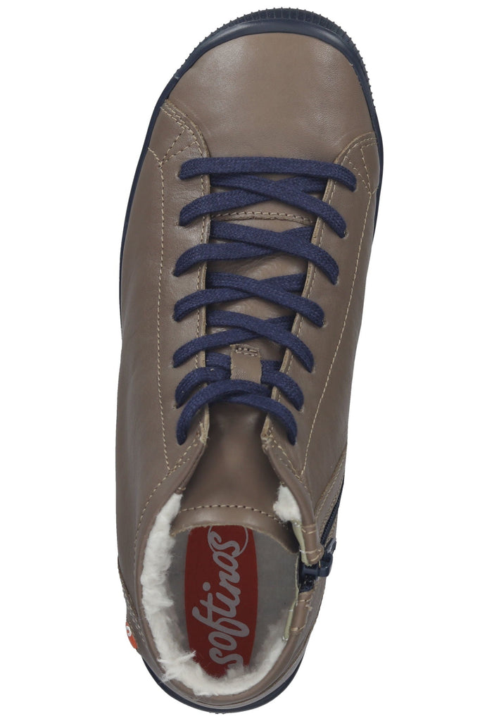 softinos Stiefelette Leder Schlamm Warmfutter