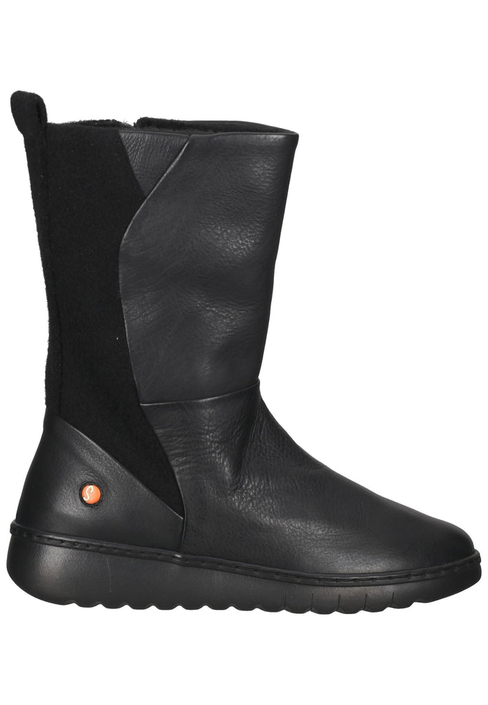 softinos Stiefelette Leder Schwarz