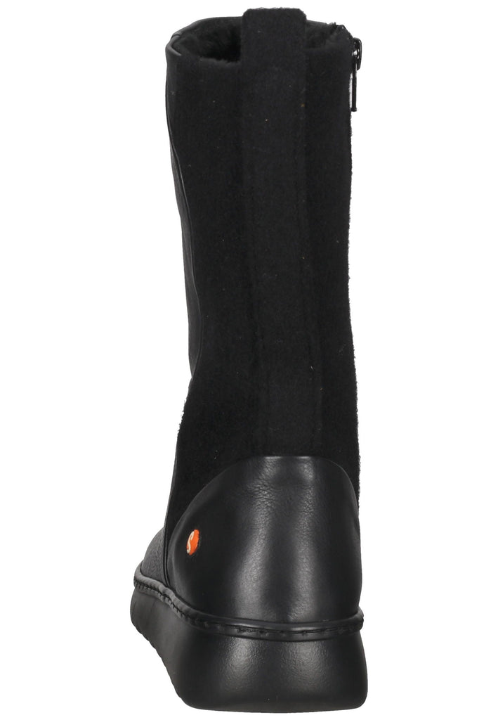 softinos Stiefelette Leder Schwarz