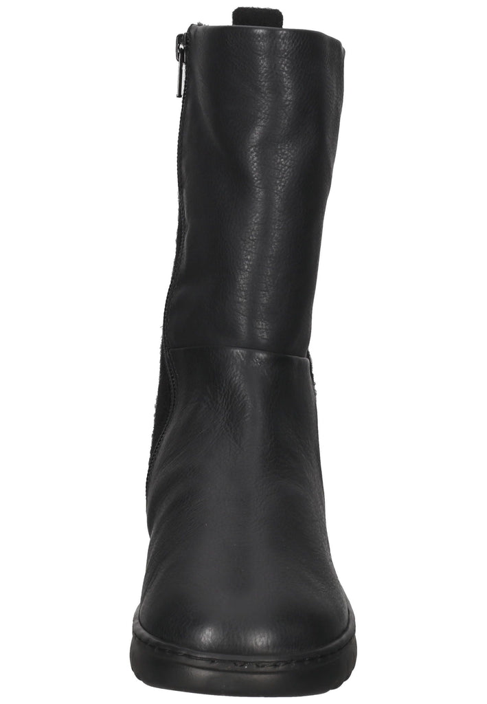 softinos Stiefelette Leder Schwarz