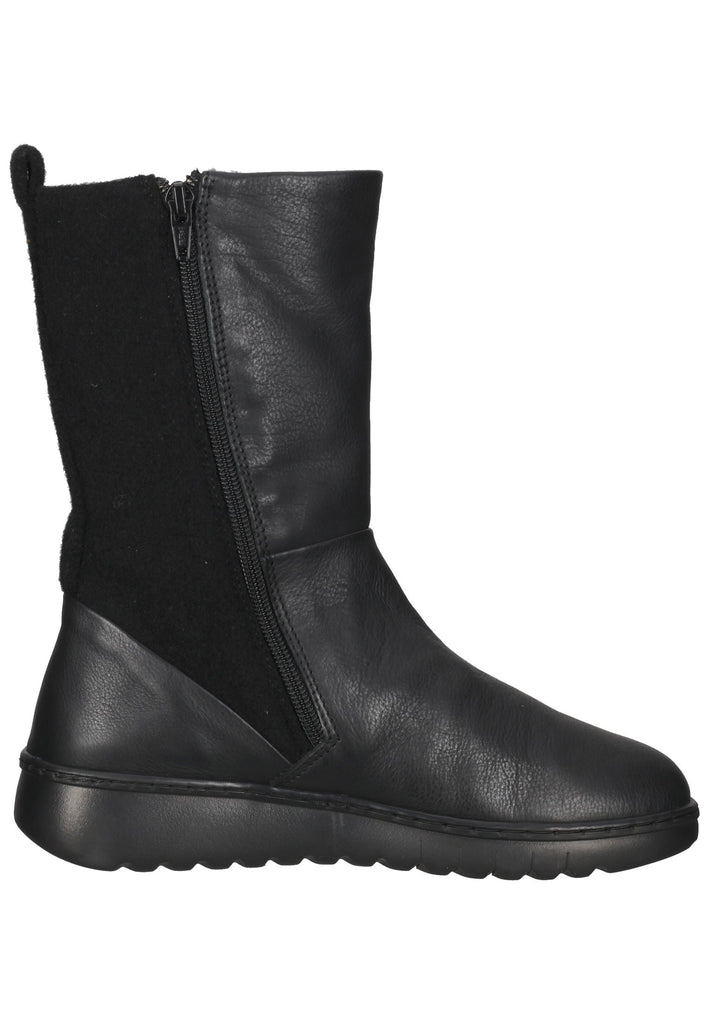 softinos Stiefelette Leder Schwarz