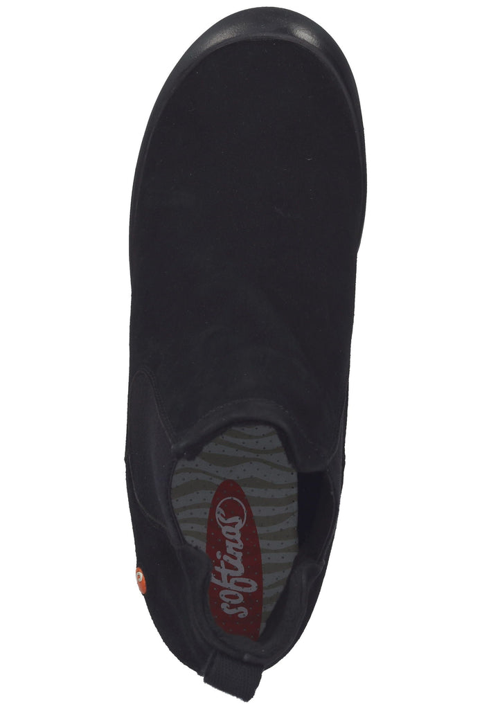 softinos Stiefelette Leder Schwarz