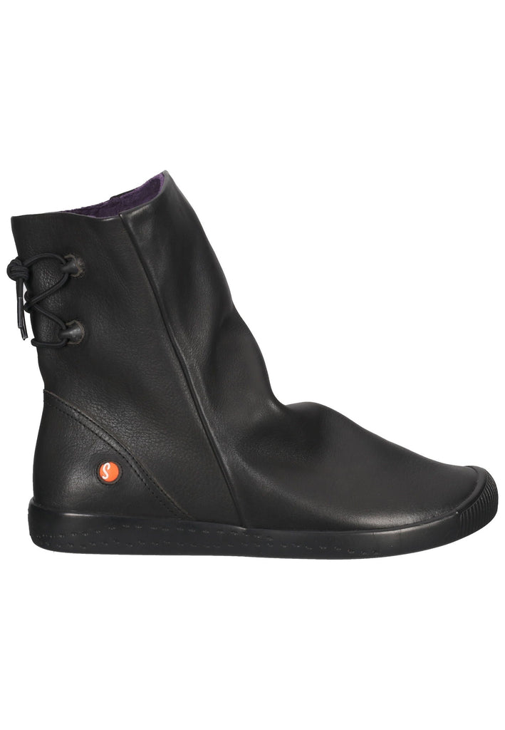 softinos Stiefelette Leder Schwarz