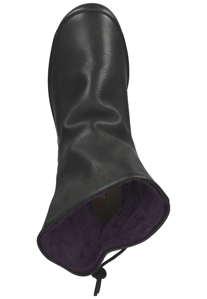 softinos Stiefelette Leder Schwarz