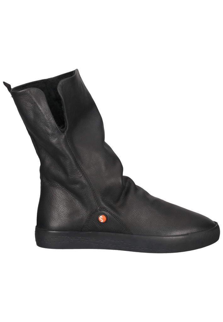 softinos Stiefelette Leder Schwarz