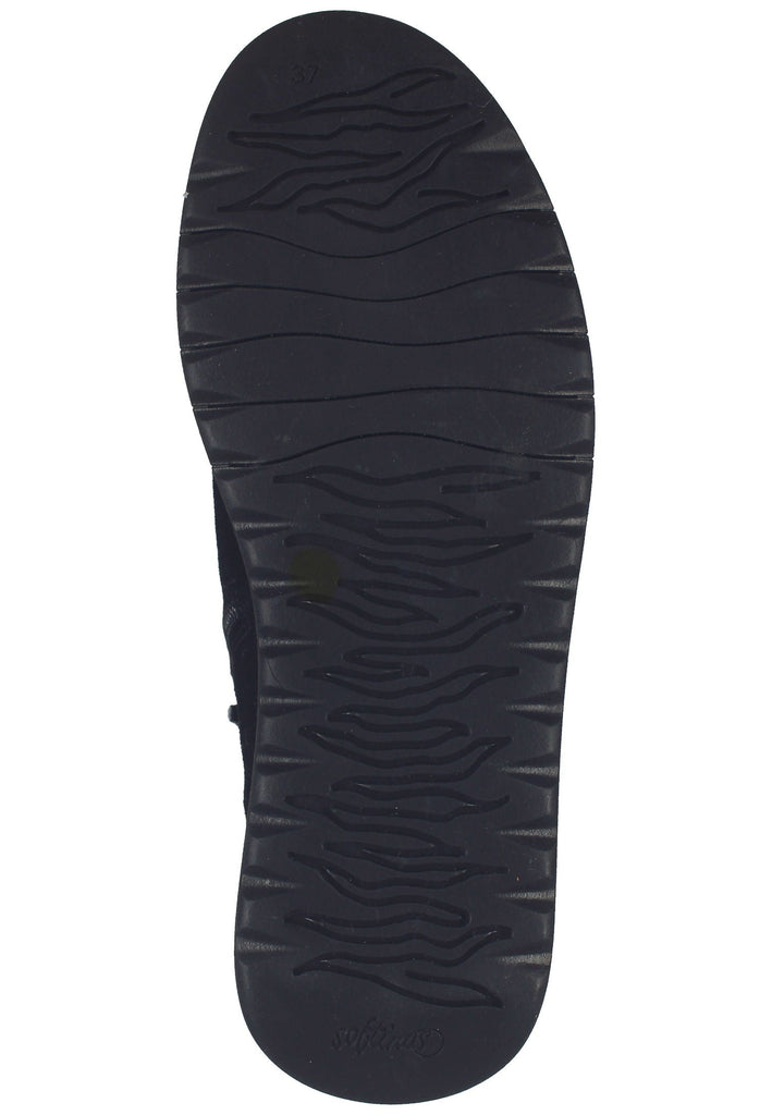 softinos Stiefelette Leder Schwarz