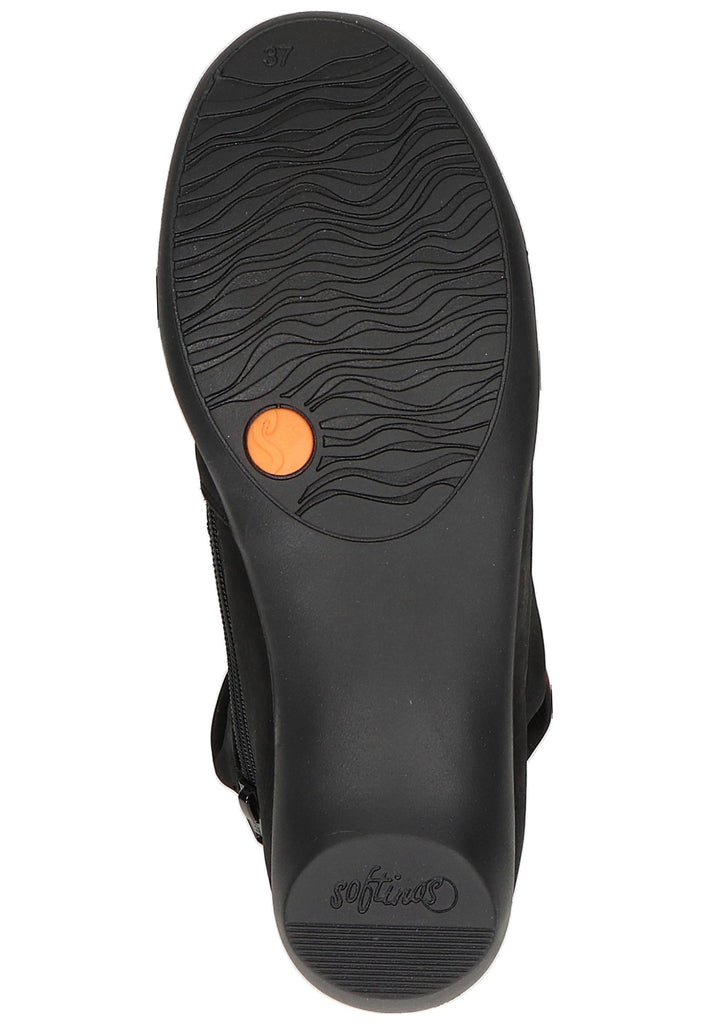 softinos Stiefelette Leder Schwarz