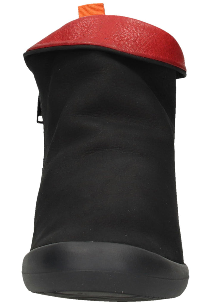 softinos Stiefelette Leder Schwarz