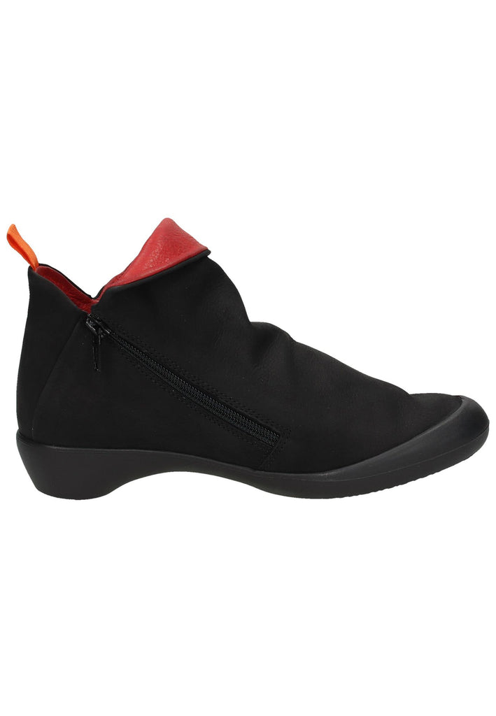 softinos Stiefelette Leder Schwarz