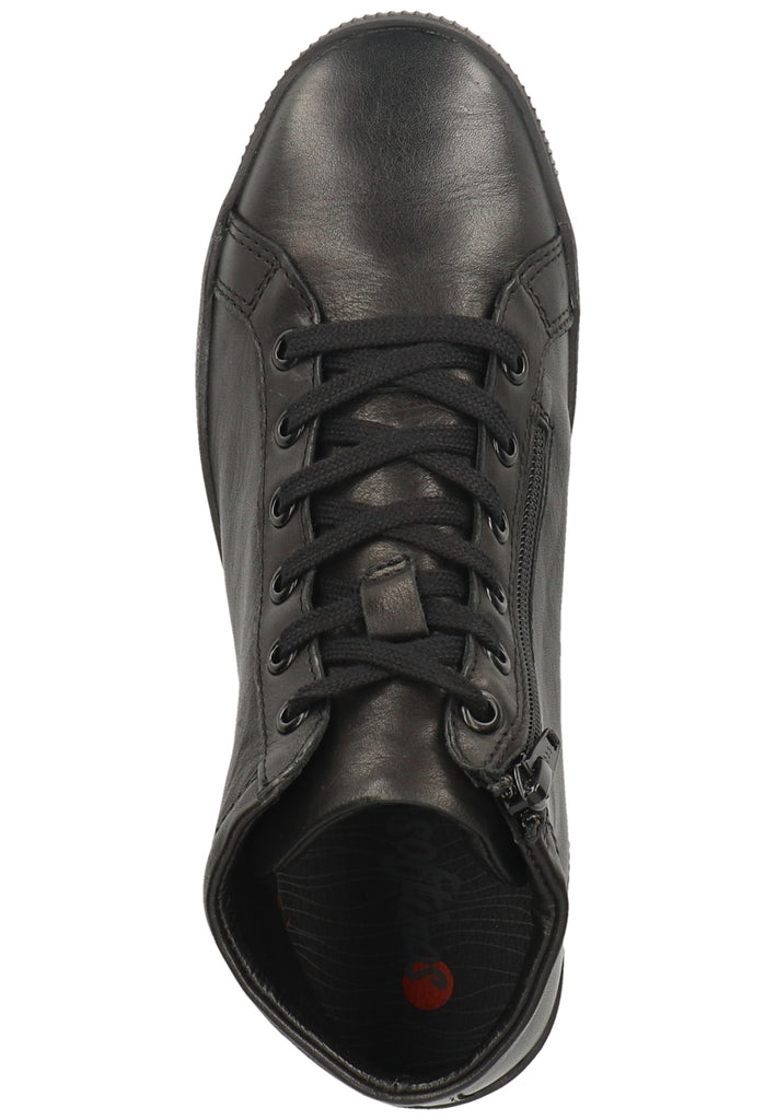 softinos Stiefelette Leder Schwarz