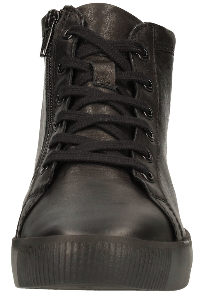 softinos Stiefelette Leder Schwarz