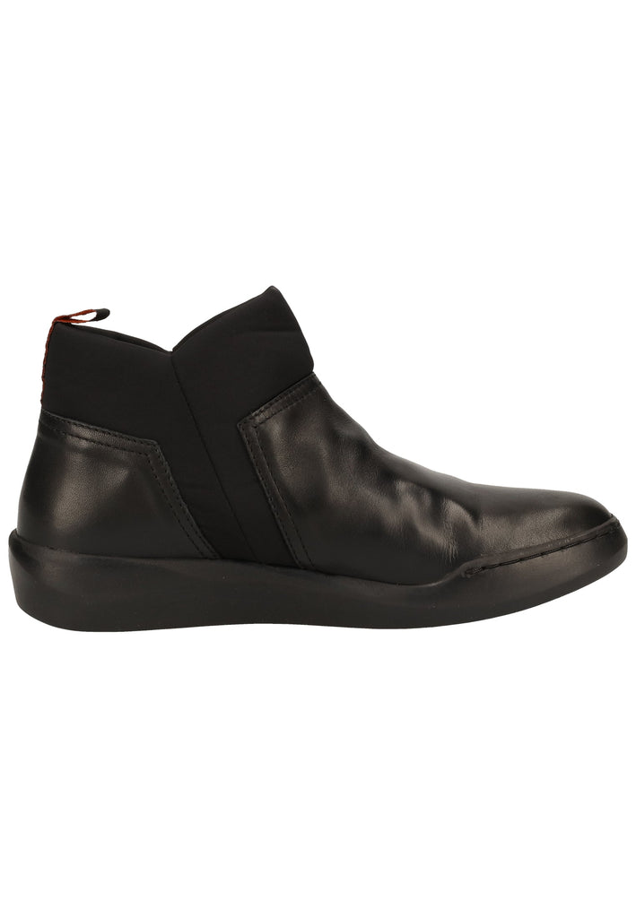softinos Stiefelette Leder Schwarz