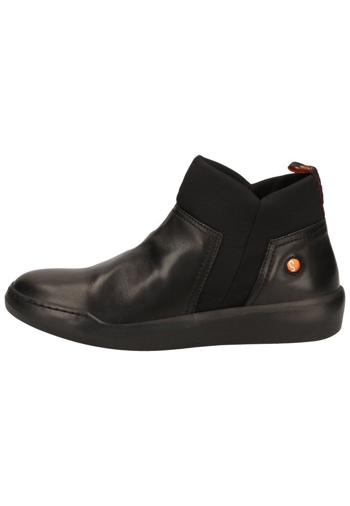 softinos Stiefelette Leder Schwarz