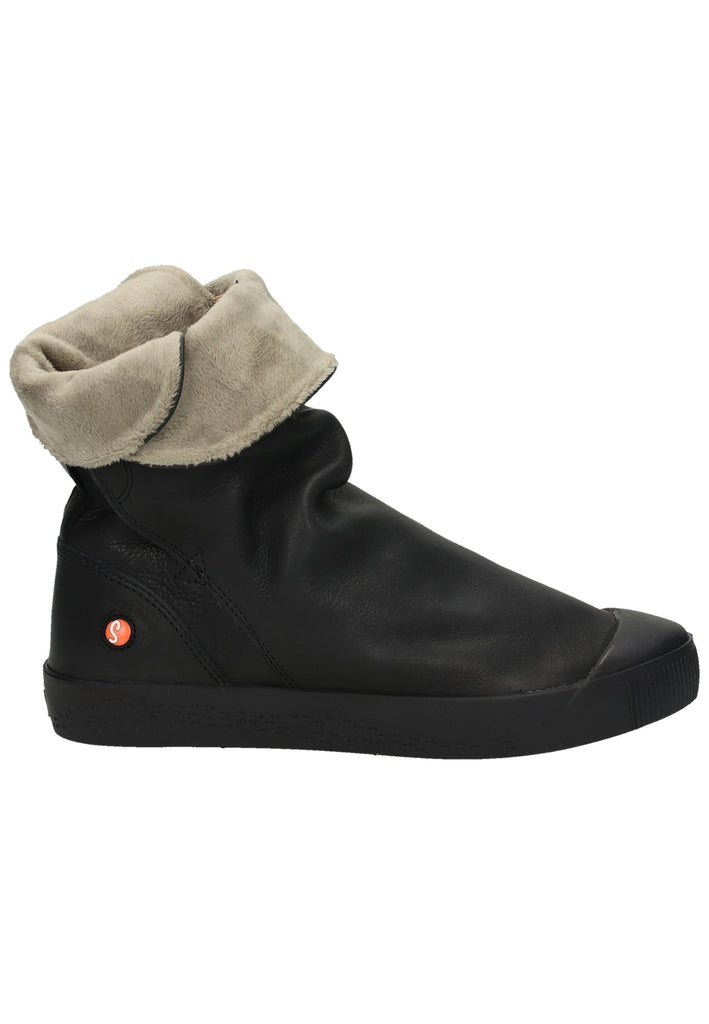 softinos Stiefelette Leder Schwarz