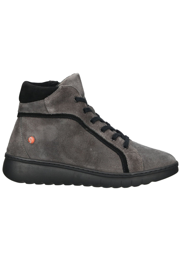 softinos Stiefelette Leder Schwarz/Braun