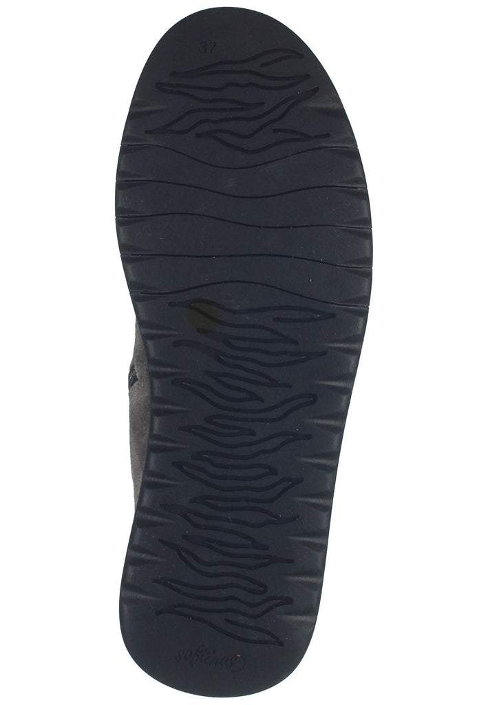 softinos Stiefelette Leder Schwarz/Braun