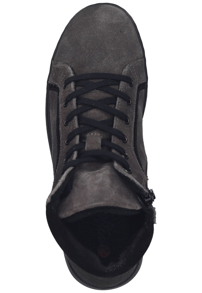 softinos Stiefelette Leder Schwarz/Braun