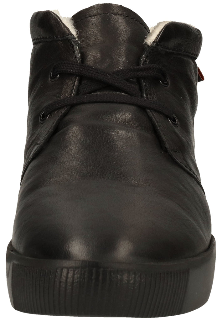 softinos Stiefelette Leder Schwarz Warmfutter