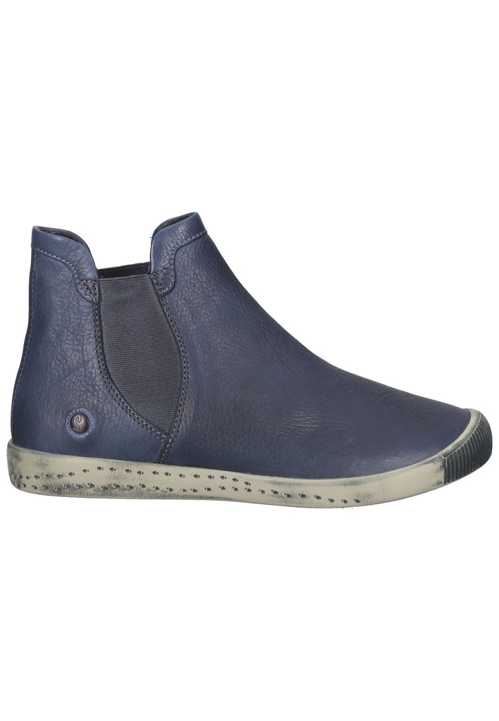 softinos Stiefelette Leder/Textil Braun