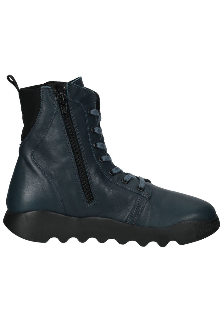 softinos Stiefelette Leder/Textil Denim
