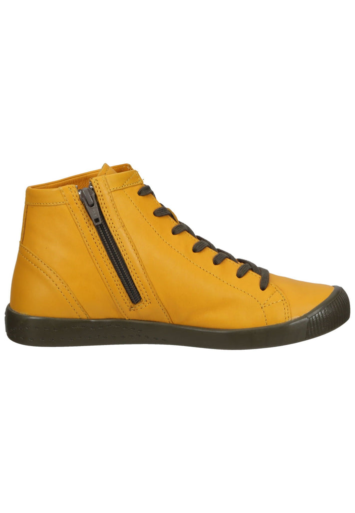 softinos Stiefelette Leder/Textil Gelb