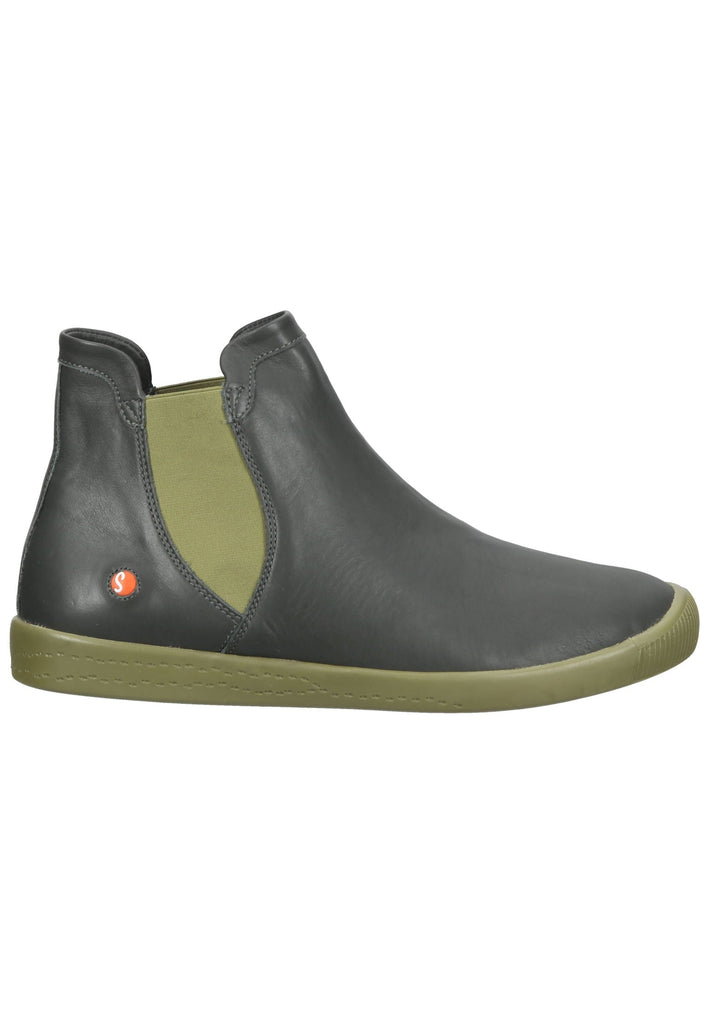 softinos Stiefelette Leder/Textil Grau
