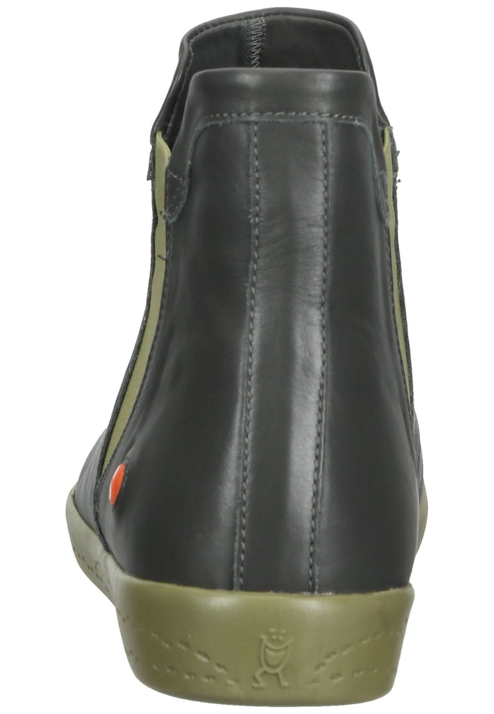 softinos Stiefelette Leder/Textil Grau