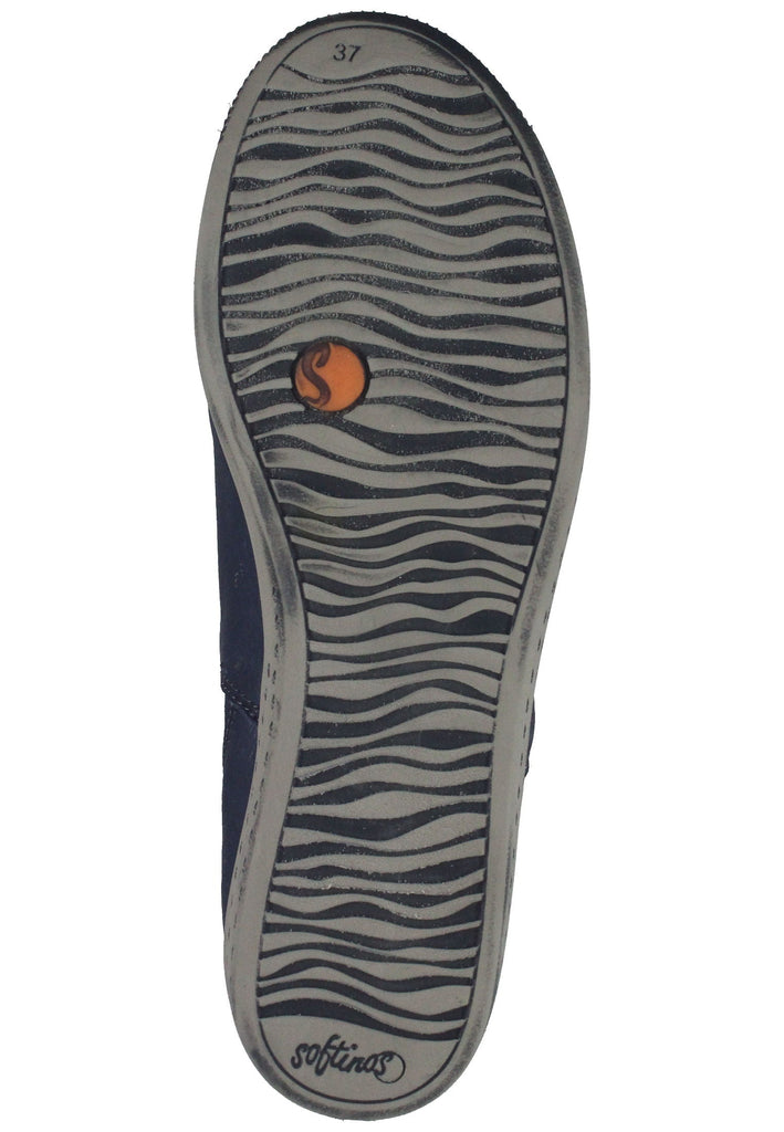 softinos Stiefelette Leder/Textil Navy