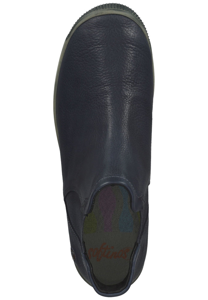 softinos Stiefelette Leder/Textil Navy