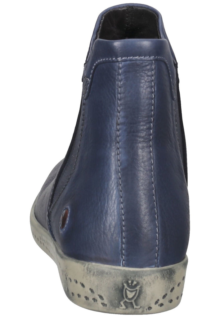 softinos Stiefelette Leder/Textil Navy