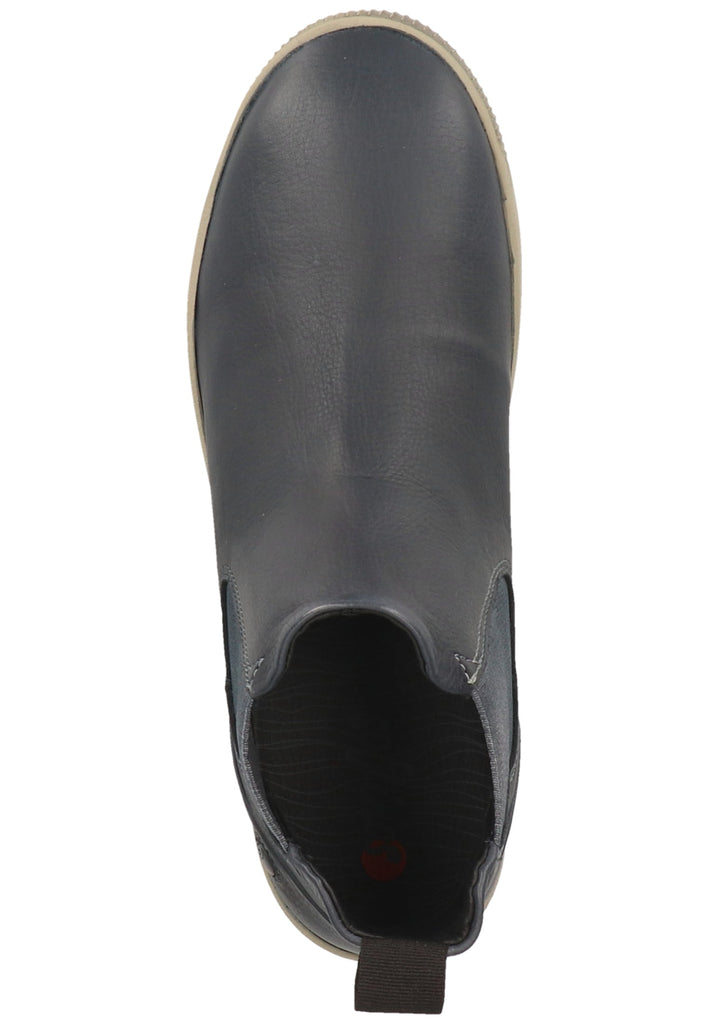 softinos Stiefelette Leder/Textil Navy