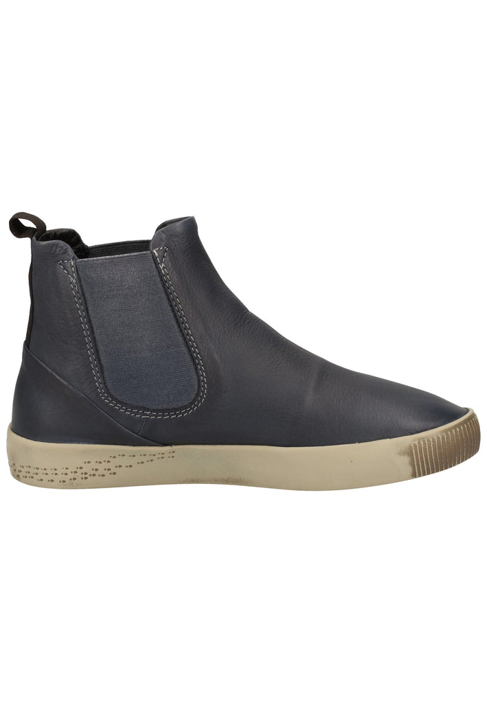 softinos Stiefelette Leder/Textil Navy
