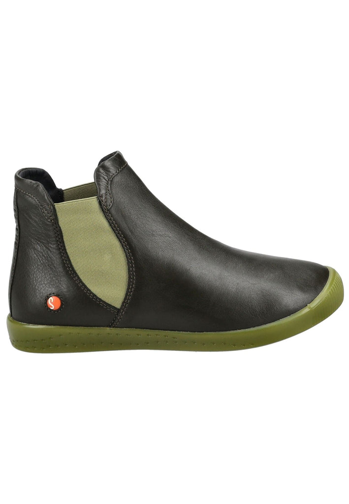 softinos Stiefelette Leder/Textil Olive