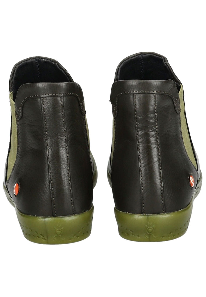 softinos Stiefelette Leder/Textil Olive