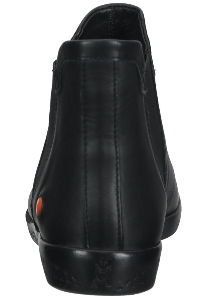 softinos Stiefelette Leder/Textil Schwarz