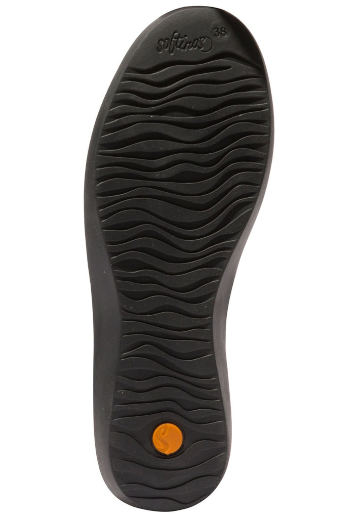 softinos Stiefelette Leder/Textil Schwarz Warmfutter