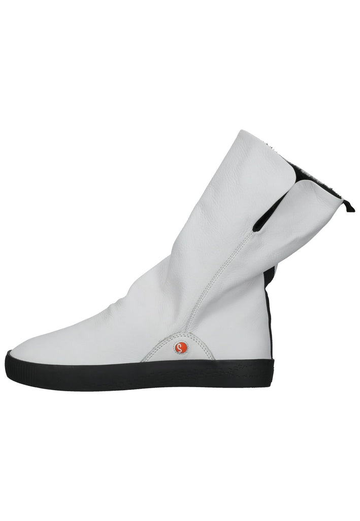 softinos Stiefelette Leder Weiß