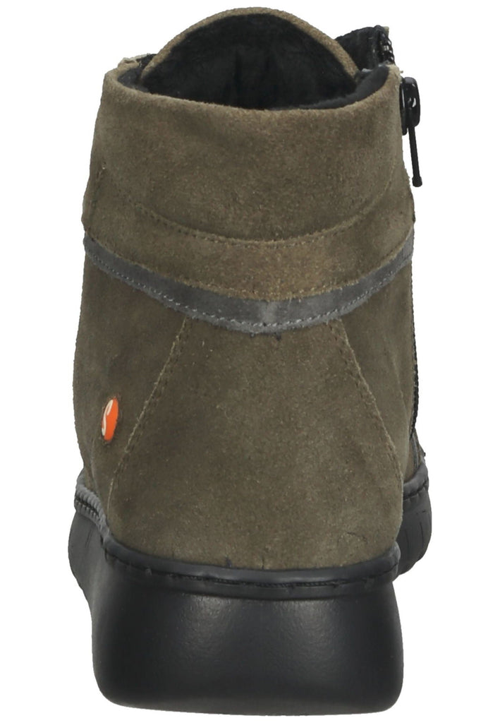 softinos Stiefelette Veloursleder Braun
