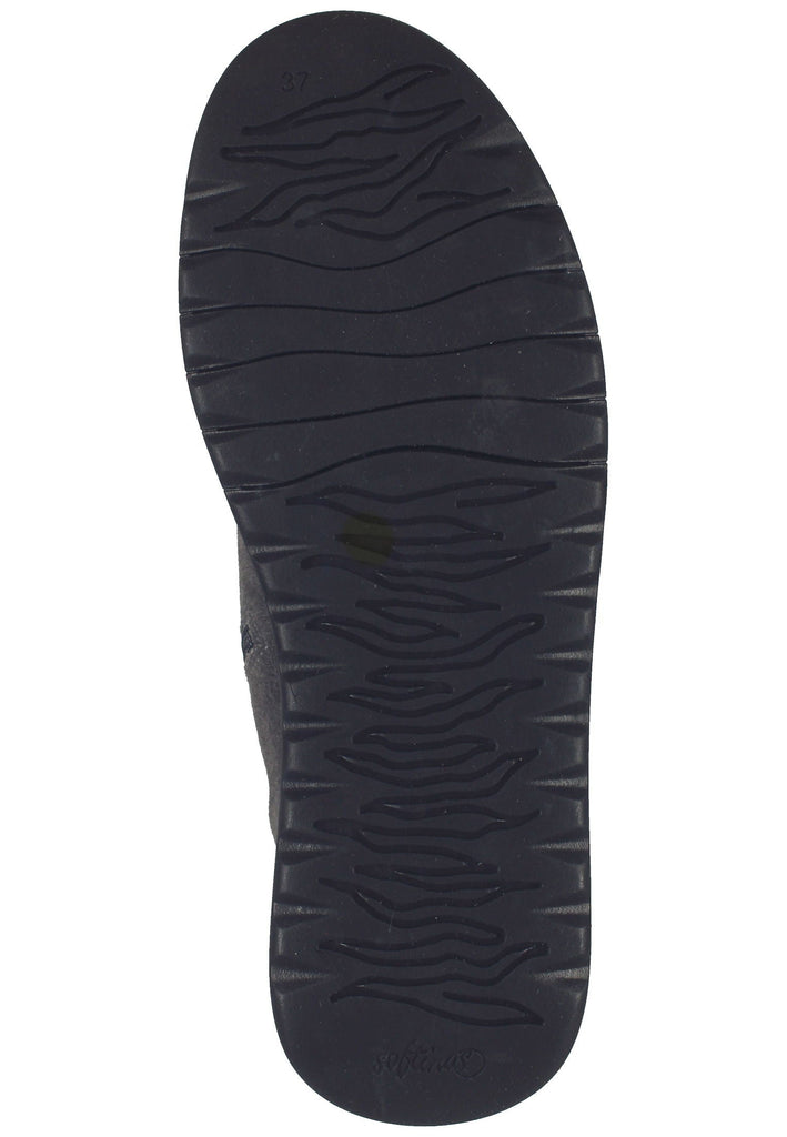 softinos Stiefelette Veloursleder Schwarz