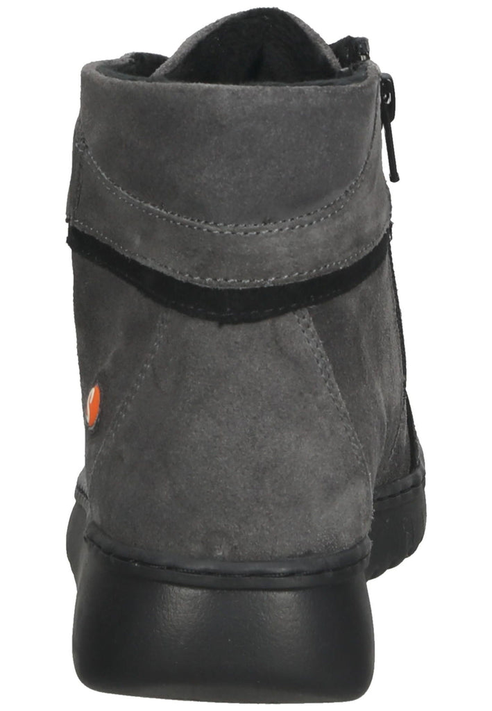 softinos Stiefelette Veloursleder Schwarz