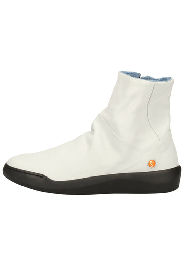 Stiefeletten softinos Stiefelette Leder White Warmfutter