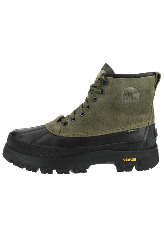 SOREL Stiefelette Veloursleder/Textil Schwarz/Grün