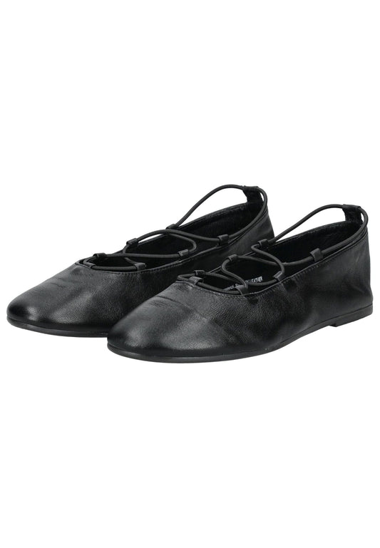 Steve Madden Ballerinas Leder Schwarz