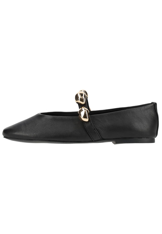 Steve Madden Ballerinas Leder Schwarz