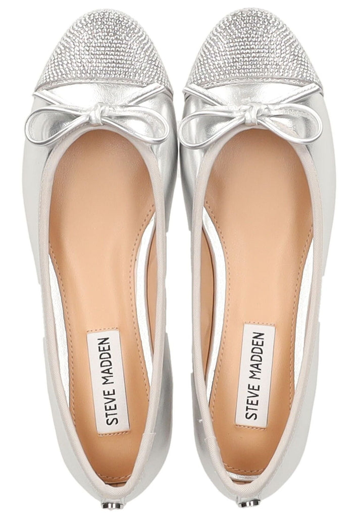 Steve Madden Ballerinas Leder/Textil Silber