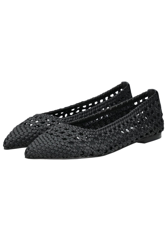 Steve Madden Ballerinas Lederimitat Schwarz
