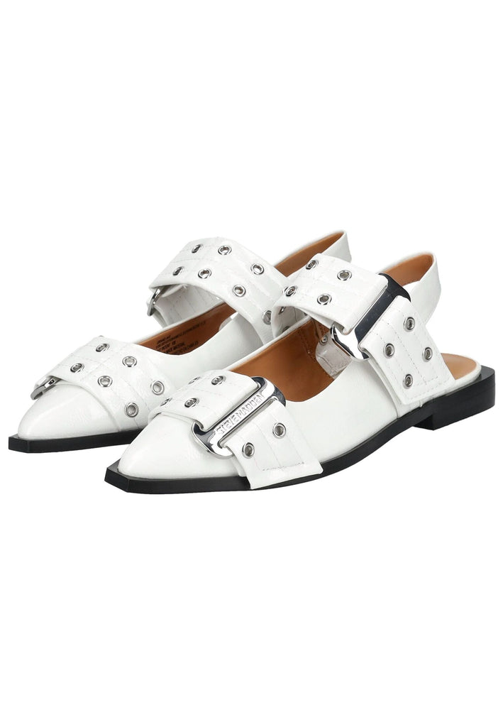 Steve Madden Ballerinas Lederimitat Weiß Lack